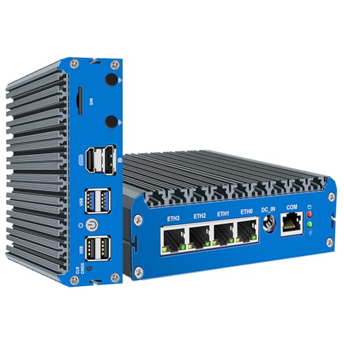 Firewall N100 4*Intel i226 2,5GHz DDR5 16GB 500GB NVMe SSD, Lüfterloser Firewall Appliance Mini PC, VPN Server, Kompatibel mit pfSense/OPNsense/OpenWrt/Proxmox/AESNI Firewall N100 4*Intel i226 2,5GHz DDR5 16GB 500GB NVMe SSD, Lüfterloser Firewall Appliance Mini PC, VPN Server, Kompatibel mit pfSense/OPNsense/OpenWrt/Proxmox/AESNI von SZBOX