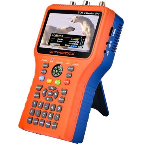GTMEDIA V8 Finder Pro Satellite Signal Finder DVB-S2X/S2/S/T2/T/C/ATSC-C MPEG-2/4 H.264/H.265 (10 Bit) Combo Meter Auto Calculate Angle of AZ EL von SZBOX