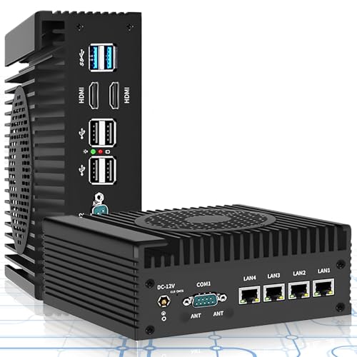 Router Firewall mit CPU N100 DDR5 8GB 512GB NVMe SSD 4*Intel i226-V 2,5G LAN, Mini PC mit Lüfter, Firewall Kabelgebunden Router Appliance Virtual Machine für pfSense/OPNsense/OpenWrt Router Firewall mit CPU N100 DDR5 8GB 512GB NVMe SSD 4*Intel i226-V 2,5G LAN, Mini PC mit Lüfter, Firewall Kabelgebunden Router Appliance Virtual Machine für pfSense/OPNsense/OpenWrt von SZBOX