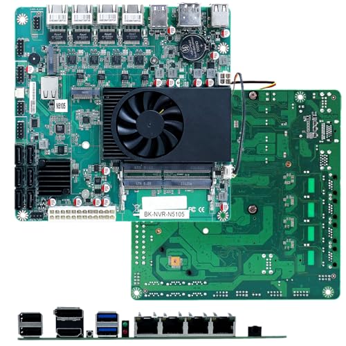 SZBOX NAS Motherboard Computer Mainboard Mikrocontroller DDR4 ATX COMI Sockel Int Core Prozessor N5105 mit HDMI LAN von SZBOX