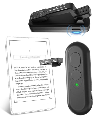 SZILBZ RF Fernbedienung zum Seitenwenden 2nd Gen zum Lesen auf Kindle Tolino Paperwhite Kobo E-Book E-Readers Zubehör, Umblättern für ipad/iPhone Tablets Romane Lesen und Fotos Machen SZILBZ RF Fernbedienung zum Seitenwenden 2nd Gen zum Lesen auf Kindle Tolino Paperwhite Kobo E-Book E-Readers Zubehör, Umblättern für ipad/iPhone Tablets Romane Lesen und Fotos Machen von SZILBZ