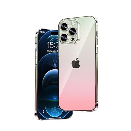 SZJLDS Farbverlauf Farbe Hülle für iPhone 14 Pro Max [mit Kameraschutzfolie] Ultra Dünn/Slim&Harter Handyhülle, Kratzfest Stoßfest Rundumschutz Military Grade Fallschutz Case von SZJLDS