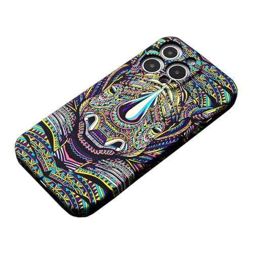 SZJLDS Hülle für iPhone 14 Pro Max 6,7" Dünn/Slim Handyhülle, Tiermuster Einzigartiges Aussehen Schutzhülle Kratzfest Stoßfest Case (Nashorn) von SZJLDS