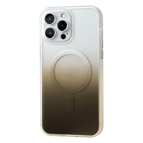 SZJLDS Ultra Dünn/Slim Hülle für iPhone 14 Pro Max[Kompatibel mit Magsafe][Farbverlauf Farbe] Magnetische Handyhülle, Kratzfest Anti-fingerabdruck Stoßfeste Harte Schutzhülle (Schwarz) von SZJLDS
