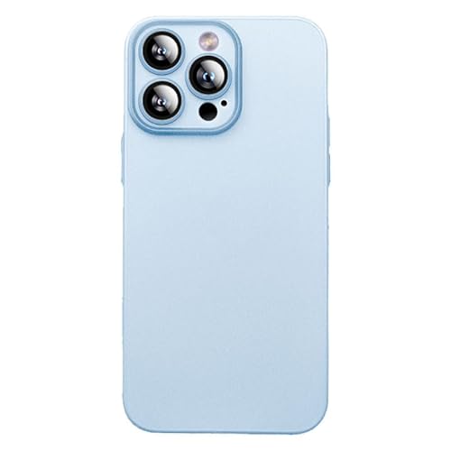 SZJLDS Ultra Dünn/Slim&Weich Hülle für iPhone 14 Pro Max Handyhülle, [mit Kameraschutz] Kratzfeste Stoßfest Mattierte Durchscheinende Schutzhülle, Nie Vergilbung Premium TPU Silikon Case Blau von SZJLDS