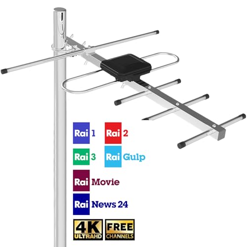Externe TV-Antenne – Leistungsstarke verstärkte TV-Antenne mit langer Reichweite, einfache Installation, unterstützt 4K 1080p VHF UHF DVB-T/DVB-T2, Koaxialkabel mit 8 Externe TV-Antenne – Leistungsstarke verstärkte TV-Antenne mit langer Reichweite, einfache Installation, unterstützt 4K 1080p VHF UHF DVB-T/DVB-T2, Koaxialkabel mit 8 von SZKALAK