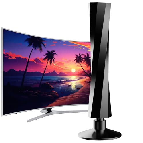 TV-Antenne für den Innenbereich ohne Verstärker – Digitale HD-Antenne 4K für TNT DVB-T/T2, kompatibel mit Fernsehern und Decodern, stabiler Empfang, Koaxialkabel 5 m, einfache Installation TV-Antenne für den Innenbereich ohne Verstärker – Digitale HD-Antenne 4K für TNT DVB-T/T2, kompatibel mit Fernsehern und Decodern, stabiler Empfang, Koaxialkabel 5 m, einfache Installation von SZKALAK