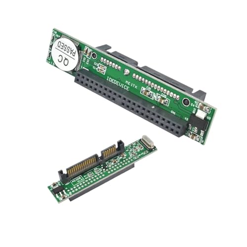 SZKIRNO SATA-zu-IDE-Adapter-Konverter, 2,5 Sata-Buchse auf 3,5-Zoll-IDE-Stecker, 40-poliger Anschluss, 1,5 GB, unterstützt ATA 133 100 HDD, CD, DVD, Seriell (IDE auf SATA 2) von SZKIRNO