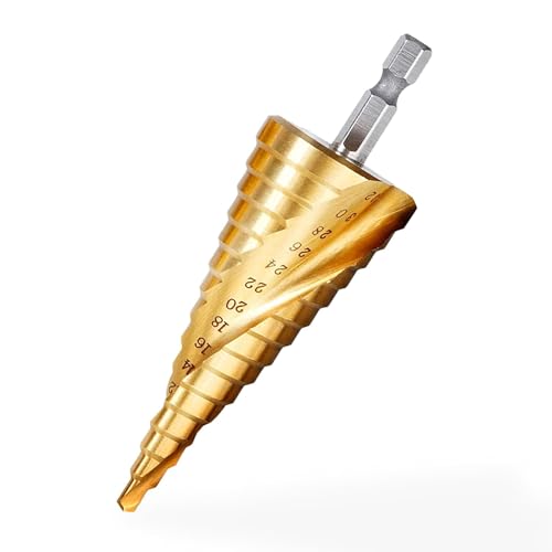 Stufenbohrer,Kegelbohrer,4-32mm Stufenbohrer, für Lithium-Ionen-Bohrmaschinen, Handbohrmaschinen und Tischbohrmaschinen Stufenbohrer,Kegelbohrer,4-32mm Stufenbohrer, für Lithium-Ionen-Bohrmaschinen, Handbohrmaschinen und Tischbohrmaschinen von SZKKQKJ