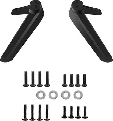 Universal TV Ständer, TV-Sockelfüße mit Schraubenset, tv standfuss，TV Base Pedestal Feet(Lochabstand von 17mm - 20mm), TV Halterung, TV Stand, für die Meisten LED-Plasma-Flachbildschirme von SZKKQKJ