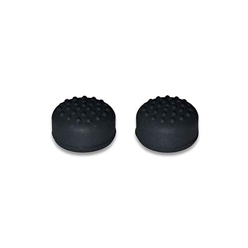 2 Stück Silikon Analog Thumb Stick Grips Caps Thumbsticks Joystick Kappe für Nintendo Switch Poke Ball Plus Pokeball NS Baoke Dream Elf Ball Plus Controller (schwarz) von SZLG