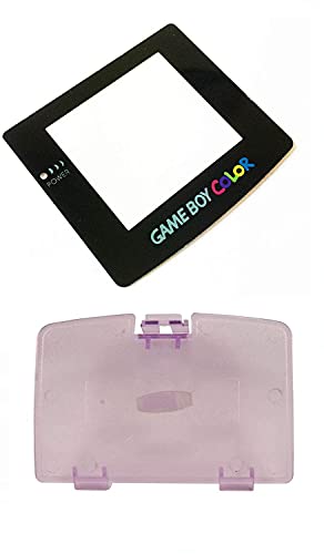 Akkudeckel und Glasscheibe für Nintendo Game Boy Color GBC Ersatz (Hellviolett) von SZLG