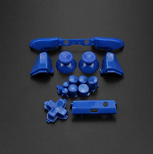 Komplettes Ersatz-Knopf-Set für Stoßstangen, Auslöser-Tasten, Führung Dpad RT LT RB LB ABXY ON OFF-Knopf-Set für Xbox One Slim Xbox One S Controller (blau) von SZLG