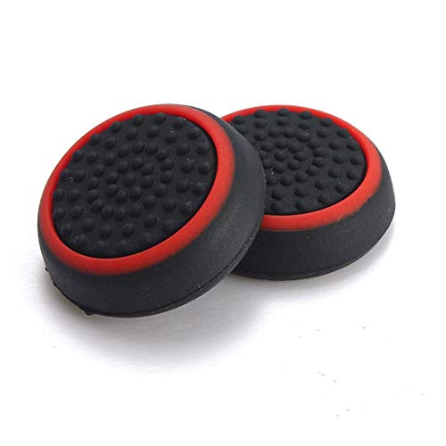 Silikon-Daumenstick-Joystick-Kappe für PS4, PS3, Xbox One, Xbox 360, Schwarz / Rot Silikon-Daumenstick-Joystick-Kappe für PS4, PS3, Xbox One, Xbox 360, Schwarz / Rot von SZLG