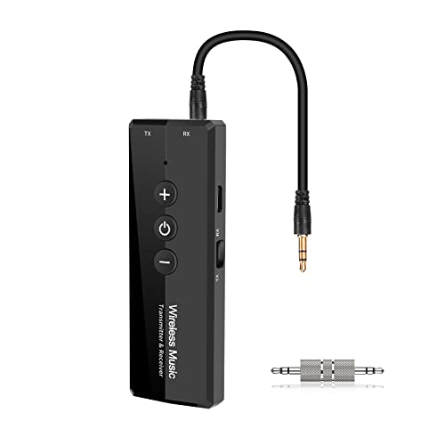 3 in 1 Bluetooth 5.2 Transmitter und Empfänger,Bluetooth Sender Receiver Tragbare Wireless Adapter,Dual Pairing Bluetooth Adapter,Drahtlos Audiogeräte mit 3,5mm Audio Kabel für Stereoanlage von SZMDLX