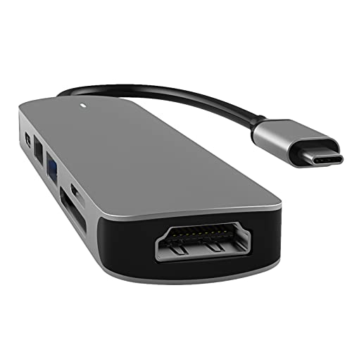 USB C HUB, 6 in 1 Dockingstation von SZPACMATE