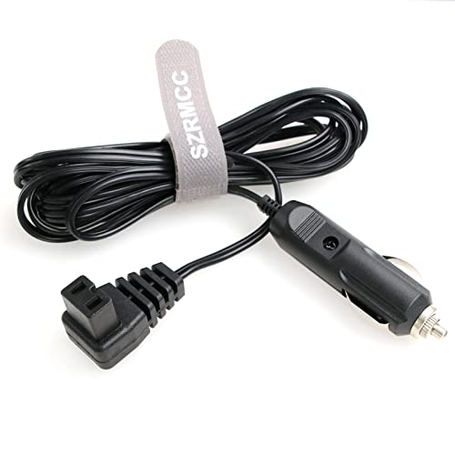 SZRMCC 12 V DC Zigarettenanzünder-Kabel, 2-polig, Kabelstecker, Auto-Kühlbox, Mini-Kühlschrank-Ersatz-Verlängerungsdraht für Auto-Kühlbox, Mini-Kühlschrank Wagan EL6214 (rechtwinkliger 1,5 m) von SZRMCC