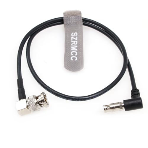 SZRMCC 12G SDI BNC Kabel UHD 4K Rechtwinklig Micro BNC auf BNC Stecker 75 Ohm High Density Video Koaxialkabel für Blackmagic Video Assist 5" Monitor (30cm) von SZRMCC