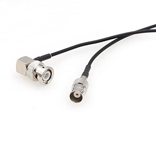 SZRMCC 3G HD SDI Kabel Rechtwinklig BNC Stecker auf BNC Buchse RG174 50ohm RF Koaxialkabel für Blackmagic ARRI RED Kamera Monitor Video Recorder (2m) von SZRMCC