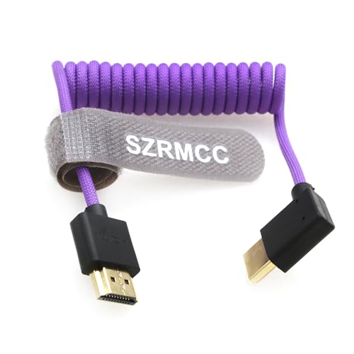 SZRMCC 8 K HDMI auf HDMI auf HDMI Spiralkabel Ultra High Speed für Z Cam E2 Sony FX6 FX9 Canon EOS C70 C300 Portkeys BM5 Atomos Ninjav V Shogun Monitor SZRMCC 8 K HDMI auf HDMI auf HDMI Spiralkabel Ultra High Speed für Z Cam E2 Sony FX6 FX9 Canon EOS C70 C300 Portkeys BM5 Atomos Ninjav V Shogun Monitor von SZRMCC