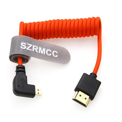 SZRMCC 8K 2.1 Micro HDMI Links Winkel auf HDMI High Speed Spiralkabel Geflochtenes Kabel für Go-Pro Hero 3/4 Canon EOS M5 Sony A6000 A7III RX10 Nikon B500 Z6 Raspberry Pi 4 Atomos Ninja 2 Monitor SZRMCC 8K 2.1 Micro HDMI Links Winkel auf HDMI High Speed Spiralkabel Geflochtenes Kabel für Go-Pro Hero 3/4 Canon EOS M5 Sony A6000 A7III RX10 Nikon B500 Z6 Raspberry Pi 4 Atomos Ninja 2 Monitor von SZRMCC