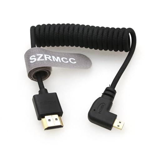 SZRMCC 8K 2.1 Micro HDMI Links Winkel auf HDMI High Speed Spiralkabel Geflochtenes Kabel für Go-Pro Hero 3/4 Canon EOS M5 Sony A6000 A7III RX10 Nikon B500 Z6 Raspberry Pi 4 Atomos Ninja 2 Monitor SZRMCC 8K 2.1 Micro HDMI Links Winkel auf HDMI High Speed Spiralkabel Geflochtenes Kabel für Go-Pro Hero 3/4 Canon EOS M5 Sony A6000 A7III RX10 Nikon B500 Z6 Raspberry Pi 4 Atomos Ninja 2 Monitor von SZRMCC