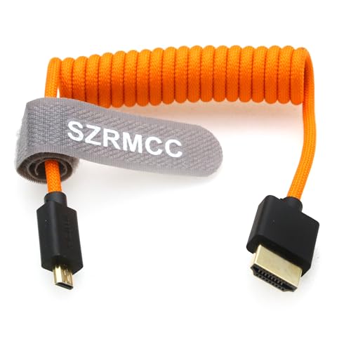 SZRMCC 8K 2.1 Micro HDMI auf HDMI High Speed Spiralkabel Geflochtenes Kabel für Go-Pro Hero 3/4 Canon EOS M5 Sony A6000 A7III RX10 Nikon B500 Z6 Raspberry Pi 4 Atomos Ninja 2 Monitor SZRMCC 8K 2.1 Micro HDMI auf HDMI High Speed Spiralkabel Geflochtenes Kabel für Go-Pro Hero 3/4 Canon EOS M5 Sony A6000 A7III RX10 Nikon B500 Z6 Raspberry Pi 4 Atomos Ninja 2 Monitor von SZRMCC