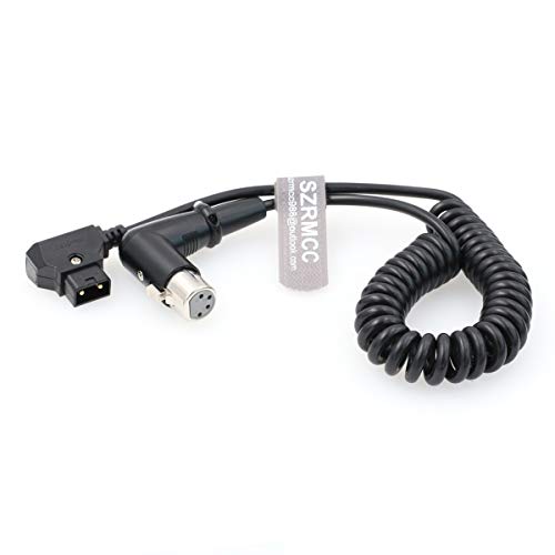 SZRMCC D-Tap auf rechtwinkliges XLR-Kabel, 4-polig, Spiralkabel für DSLR-Camcorder, Sony F5, F55, SXS Kamera Roland R88 Monitor SZRMCC D-Tap auf rechtwinkliges XLR-Kabel, 4-polig, Spiralkabel für DSLR-Camcorder, Sony F5, F55, SXS Kamera Roland R88 Monitor von SZRMCC