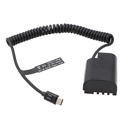 SZRMCC DCC12 DC-Kupplung DMW BLF19 Dummy Akku auf Typ-C USB C PD Trigger Kabel für Panasonic DMC GH5 GH4 GH3 Kamera von SZRMCC