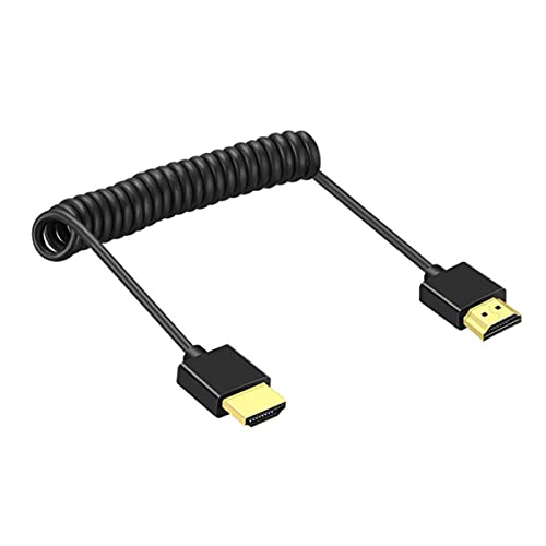 SZRMCC HDMI Kabel, HDMI auf HDMI Spiralkabel High Speed Dünn 4K Ultra HD HDMI 2.0 Ethernet Kabel mit Audio Return HDMI Extender für Ninja V, ATOMOS Portkeys BM5 Monitor, Sony Kamera SZRMCC HDMI Kabel, HDMI auf HDMI Spiralkabel High Speed Dünn 4K Ultra HD HDMI 2.0 Ethernet Kabel mit Audio Return HDMI Extender für Ninja V, ATOMOS Portkeys BM5 Monitor, Sony Kamera von SZRMCC