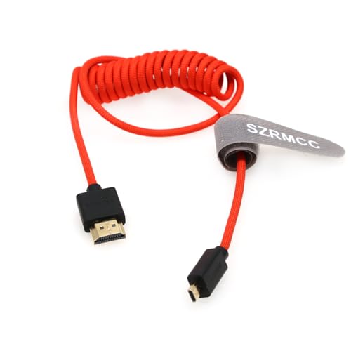 SZRMCC 8K 2.1 Micro HDMI auf HDMI High Speed Spiralkabel Geflochtenes Kabel für Go-Pro Hero 3/4 Canon EOS M5 Sony A6000 A7III RX10 Nikon B500 Z6 Raspberry Pi 4 Atomos Ninja 2 Monitor SZRMCC 8K 2.1 Micro HDMI auf HDMI High Speed Spiralkabel Geflochtenes Kabel für Go-Pro Hero 3/4 Canon EOS M5 Sony A6000 A7III RX10 Nikon B500 Z6 Raspberry Pi 4 Atomos Ninja 2 Monitor von SZRMCC