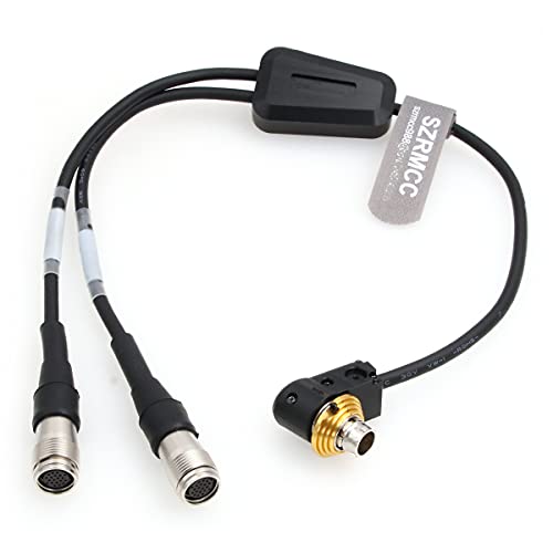 SZRMCC Hirose 20-Pin-Objektivsteuerungs-Y-Kabel für Canon Cinema CN-E 18-80 Servo-Objektiv auf ZSG-C10 FPD-400D ZSD-300D Zoom-Fokus-Controller von SZRMCC