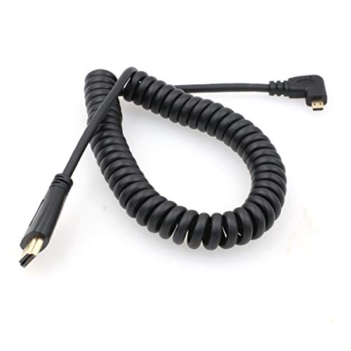 SZRMCC Micro HDMI Kabel 4K HDMI auf Rechtwinkliger Rechts Micro HDMI Stecker Spiralkabel High Speed Extender Kabel for Canon EOS M5 GoPro Hero 7Sony A7III A6000 Nikon ATOMOS Monitor SZRMCC Micro HDMI Kabel 4K HDMI auf Rechtwinkliger Rechts Micro HDMI Stecker Spiralkabel High Speed Extender Kabel for Canon EOS M5 GoPro Hero 7Sony A7III A6000 Nikon ATOMOS Monitor von SZRMCC
