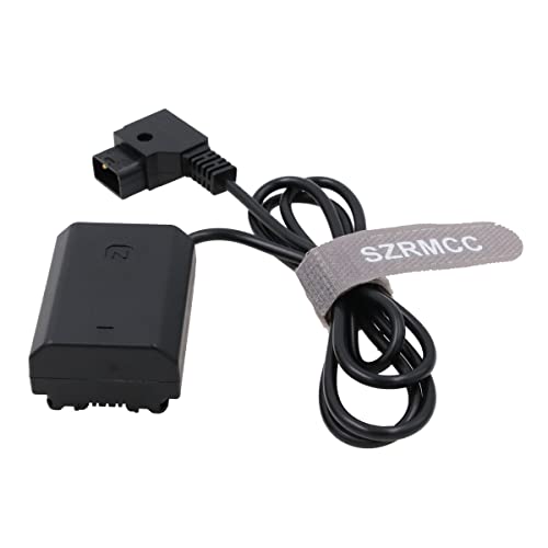 SZRMCC NP FZ100 DC-Koppler-Dummy-Akku auf D-Tap, 2-poliges Stromkabel für Sony A9 A7III A7RIII A7RIV A7SIII Kamera von SZRMCC
