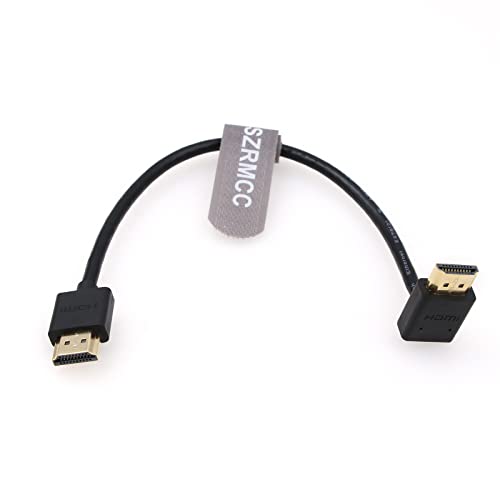 SZRMCC Ultra HD 8K HDMI 2.1 Kabel High Speed 90 Grad HDMI Up and Down Winkel auf HDMI Stecker Extender Kabel für Xbox TV PS4 PS5 Sony Canon Kamera von SZRMCC