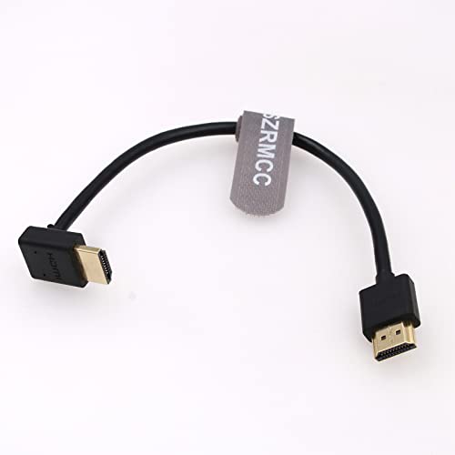 SZRMCC Ultra HD 8K HDMI 2.1 Kabel High Speed 90 Grad HDMI Up and Down Winkel auf HDMI Stecker Extender Kabel für Xbox TV PS4 PS5 Sony Canon Kamera von SZRMCC