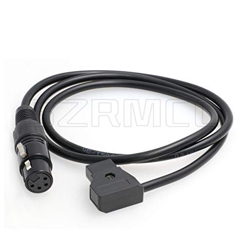 SZRMCC XLR 4-Pin auf D-Tap Stromkabel für DSLR Camcorder Practilite 602 LED Licht Sony F55 SXS Kamera Monitor (gerades Kabel) von SZRMCC