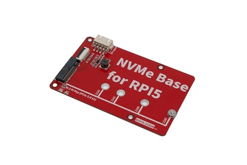 NVMe (M.2 M-Key 2230, 2242, 2260, 2280 PCIe Gen3) SSD Base Peripherieplatine für Raspberry Pi 5 von SZSEVSIOT