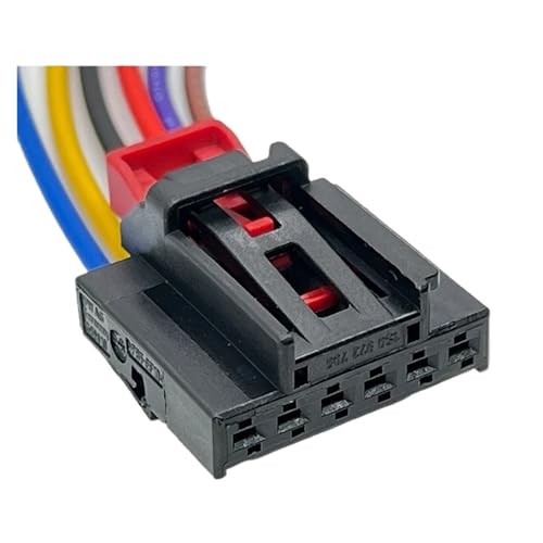 SZUYRWLP Verbindungskabel 1 Pc 6 Pin Auto Hinten Lampe Stecker Kabelbaum Sitz Höhe Teller Buchse Mit Kabel compatible with the 1S0972706(1 Pc) von SZUYRWLP