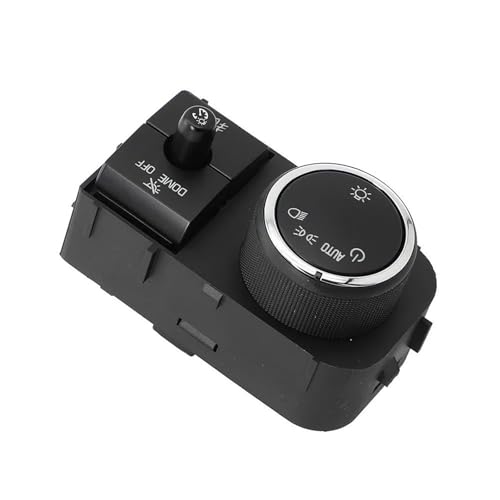 Scheinwerfer Nebel Lampe Schalter Kompatibel Mit GMC Für Sierra 1500 2500HD 3500HD 2007–2013 Auto-Scheinwerfer-Nebelscheinwerfer-Lampensteuerschalter Scheinwerferschalter 25858705 von SZYNBQ