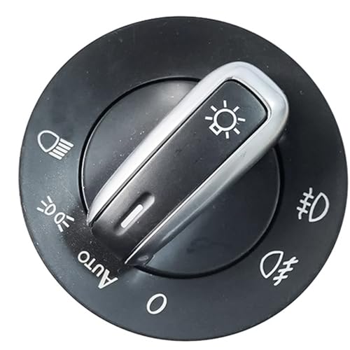 Scheinwerfer Nebel Lampe Schalter Kompatibel Mit VW Für CC 2009 2010 2011 2012 2013 Auto-Scheinwerfer-Nebelscheinwerfer-Schalter, Elektrischer Kopflampen-Steuerschalter 3C8941431A 5ND941431B von SZYNBQ