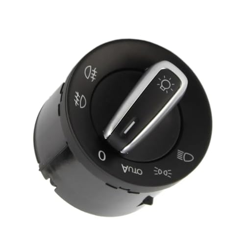 Scheinwerfer Nebel Lampe Schalter Kompatibel Mit VW Für Golf 6 2008 2009 2010 2011 2012 Auto-Scheinwerferschalter Nebelscheinwerferschalter Lichtsensormodul Automatikschalter 5ND941431B von SZYNBQ