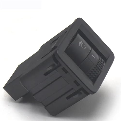Scheinwerfer Nebel Lampe Schalter Kompatibel Mit VW Für Polo 2015 2016 2017 2018 Auto-Scheinwerfer-Nivellierungslichtschalter Scheinwerfer Verstellbarer Schalterknopf Zubehör 6C0941333 von SZYNBQ
