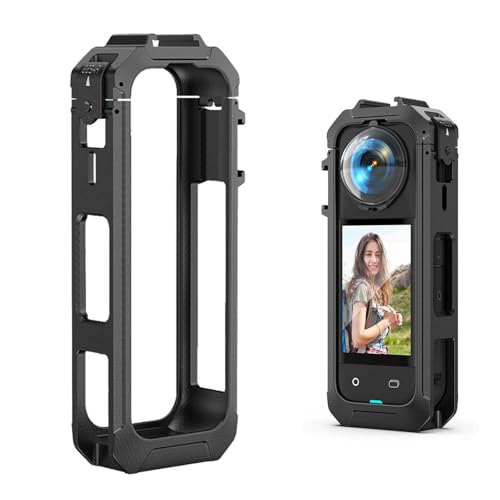 SZZCNOX Kamerarahmen-Käfig für Insta360 X5, kratzfeste Schutzhülle, Gehäuse für Insta360 X5 Panorama-Action-Kamera-Zubehör, magnetische Schnellentriegelung, Kunststoffrahmenblende von SZZCNOX
