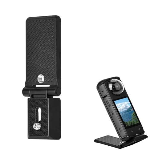 SZZCNOX Magnetischer Klappständer für Insta360 X5/X4 Action-Kamera, magnetische Halterung, Desktop-Ständer, Zubehör, kompatibel mit DJI Osmo Pocket 3/Action 5, Kamerahalterung mit 1/4-Zoll-Schraube von SZZCNOX