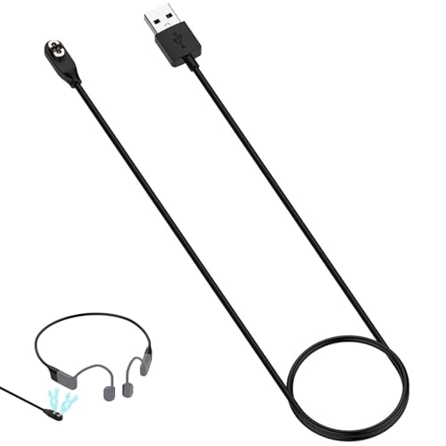 SZZCNOX Magnetisches Ladekabel für SHOKZ OpenSwim Pro S710 Kopfhörer, 4-Pin-Schnelllade-USB-Ladekabel, kompatibel mit Shokz Open Swim Pro/S710 Kopfhörer, mit Datenfunktion von SZZCNOX
