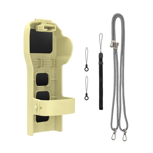 SZZCNOX Pocket 3 Gimbal Obere Schutzhülle, Gimbal Lens Screen Guard Schutzhülle Deckel für DJI Osmo Pocket 3 Kamerazubehör, mit Silikonband und Filtern/SD-Karten-Speichersteckplätzen (Gelb) von SZZCNOX