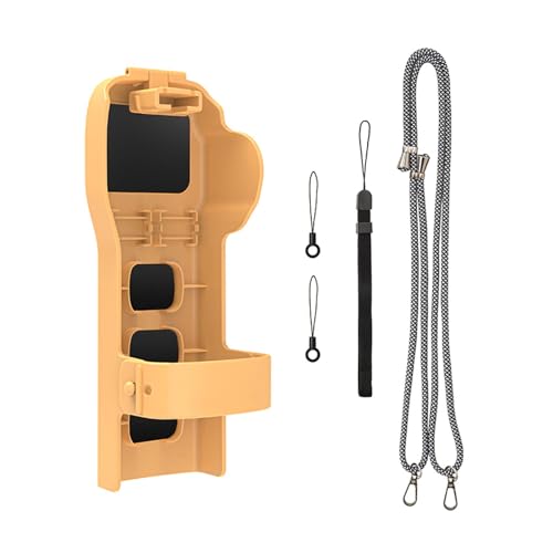 SZZCNOX Pocket 3 Gimbal Obere Schutzhülle, Gimbal Lens Screen Guard Schutzhülle Deckel für DJI Osmo Pocket 3 Kamerazubehör, mit Silikonband und Filtern/SD-Karten-Speichersteckplätzen (Orange) von SZZCNOX