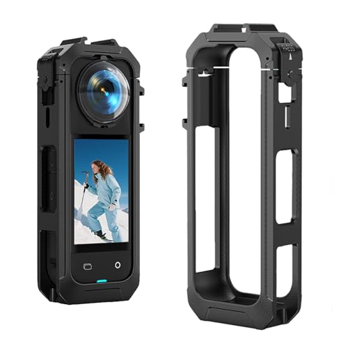 SZZCNOX Schutzhülle für Insta360 X5, Kaninchenkäfig, Schutzblende für Insta360 X5 Panorama-Sportkamera, Stoßstangenschutz mit magnetischem Schnellverschluss und 1/4-Zoll-Schraubbefestigungen von SZZCNOX