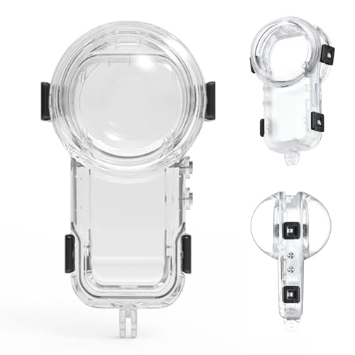 SZZCNOX Unsichtbare Tauchhülle, Schutzhülle für Insta360 X5, wasserdicht bis zu 60 m, Unterwasser-Tauchgehäuse, wasserdichtes Gehäuse, passend für Insta360 X5 Action-Kamera-Zubehör SZZCNOX Unsichtbare Tauchhülle, Schutzhülle für Insta360 X5, wasserdicht bis zu 60 m, Unterwasser-Tauchgehäuse, wasserdichtes Gehäuse, passend für Insta360 X5 Action-Kamera-Zubehör von SZZCNOX